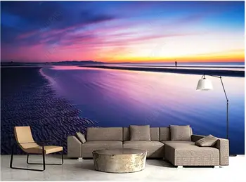 personalizat murale 3d foto tapet modern pe malul mării frumos apus de soare peisaj de fundal de decor acasă tapet pentru pereti 3d camera de zi
