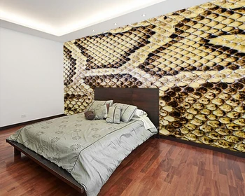Personalizat papel DE parede 3d, textura piele de Sarpe picturi murale pentru living, dormitor, TV tapet rezistent la apa