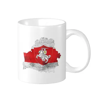 Promo Belarus Pogonya Alb Roșu Steag Alb Protest Simbol Esențial Cani Unic Cupe CUPE Print Amuzant Noutate R299 halbe de bere