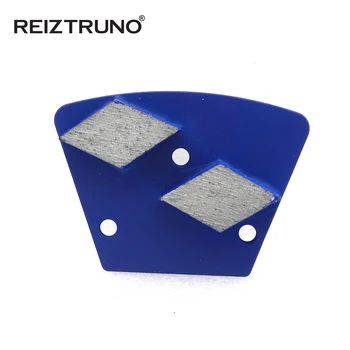 REIZTRUNO 1 bucata triunghi Etaj unelte de rectificat cu două romb segmente de legătură de metal Diamant de Slefuire Disc Pentru Beton