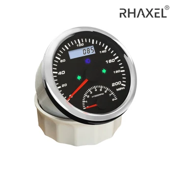 RHAXEL 2 in 1 GPS Vitezometru, Tahometru 60 KM/H 200 KM/H 125 MPH 200MPH Pentru Motociclete Auto Van 12V 24V 85mm