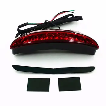 Roșu Tocat Fender LED-uri de Semnalizare Coada de Lumină Pentru Harley Sportster XL 883 1200