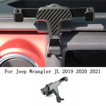 Se potrivesc pentru Jeep Wrangler JL 2018-2020 Accesorii Auto Negru de fum Masina de Aerisire montat Stand Mobil Telefon Inteligent Suport 1 Set