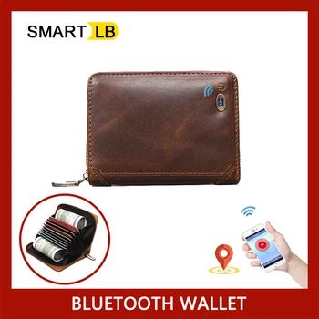 Smart Bluetooth Titularul Cardului De Credit Mens Dublu Cardului Caz Portofel Banca De Afaceri Card De Credit Portofel Minimalist