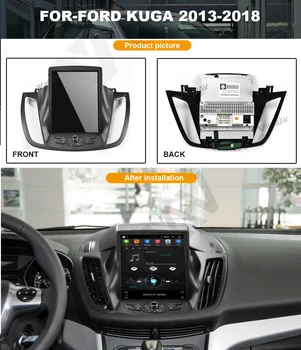 Tesla stil ecran vertical Mașină de Navigare GPS Pentru Ford kuga 2013-2018 DVD stereo multimedia player