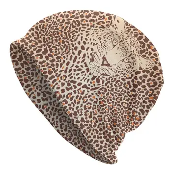 Tropical Animal Sălbatic Piele De Leopard Textura De Piele De Iarna Cald Capota Femme De Tricotat Pălării Beanie Cap Căciuli Capace Pentru Barbati Femei