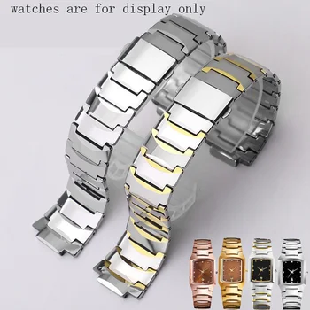 Tungsten din Oțel Watchbands 21x12mm 13.5x6.5mm Argint Brățară de Aur de Înlocuire Curea de transmisie Pentru 6021G Serie Masculin Feminin Lanț de Ceas
