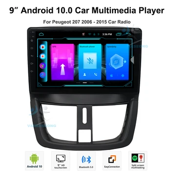 VANKESEONG Android CarPlay 10 Car Multimedia Player Pentru Peugeot 207 2006-2015 DAB+ Radio Autoradio Stereo Auto GPS Sat Nav