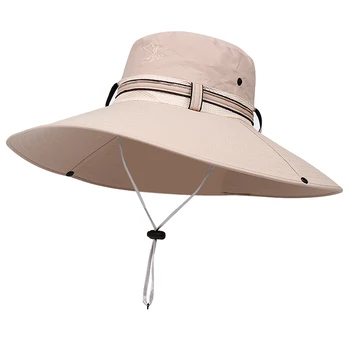 Vara respirabil bărbați alpinism pălărie Bărbați panama pălărie pliabilă plasă de soare, pălăria pălăria de pescuit