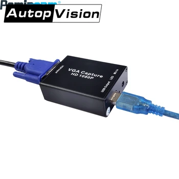 VGA adaptor USB pentru 1080P VGA placa de Captura USB2.0 Ieșire VGA, Intrare Semnal Audio de Intrare Drive-gratuit, Nu Plug-in VGA video capture