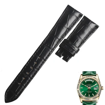 WENTULA watchband pentru Rolex 118138 piele de aligator /crocodil cereale ceas benzi
