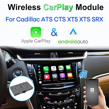 Wireless CarPlay pentru Cadillac ATS CTS XT5 XTS SRX 2014-2017 Android Auto Modulul Caseta Video Interface Oglindă-Link