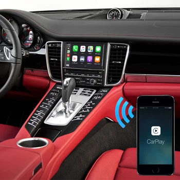 Wireless iphone carplay pentru Porsche Panamera, Cayenne Macan Boxster Cayman, 911 cu PCM3.1 PCM4.0 CDR3.1 ecran android auto cutie