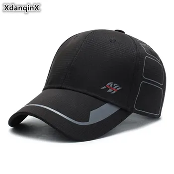XdanqinX Snapback Cap de Adult pentru Bărbați Șepci de Baseball Ultra-subțire Respirabil Pălărie Dimensiuni Reglabile Moda pentru Femei Coada de cal de Sport Capace