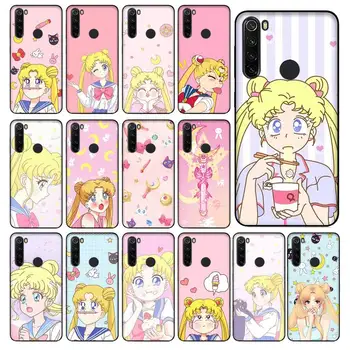 YNDFCNB pentru fete roz anime salior luna Telefon Caz pentru Xiaomi Redmi 5 5Plus 6 6A 4X 7 8 Nota 5 5A 7 8 8Pro